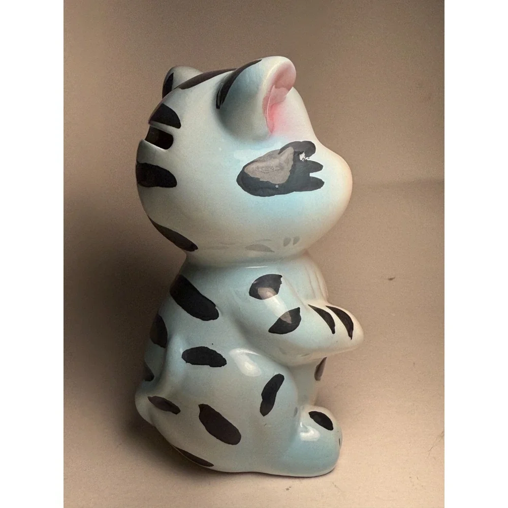 Vtg Cat Piggy Bank 5